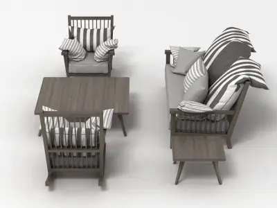 Gervasoni Gray Set 3D model