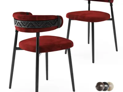 Ethno Rivne Dining Chair 3D model