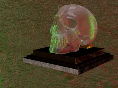 crystal skull Free low-poly 3D model