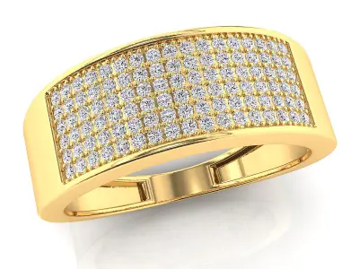 Small fancy mans ring 3D print model order