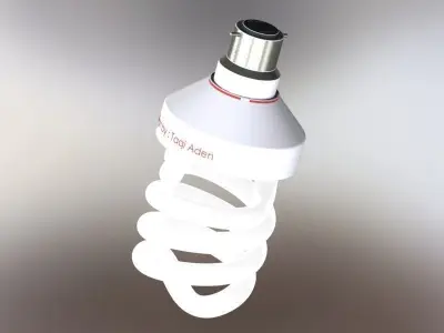 Fluorescent Lamp Free 3D model