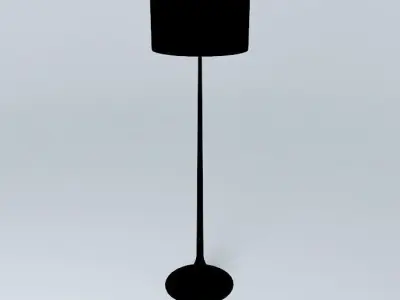 Spun Floor Light Free 3D model