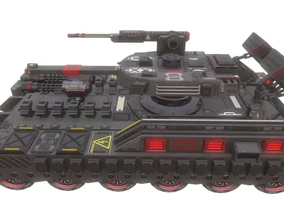 Sci-Fi Tank 3D model