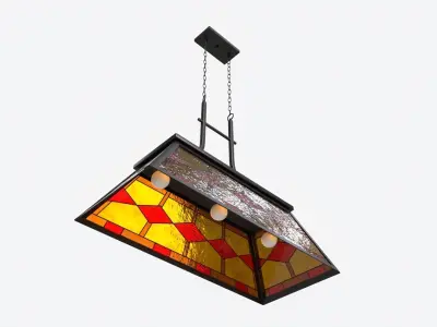 Billiard Hanging Light for 7-9 Foot Table 3D model