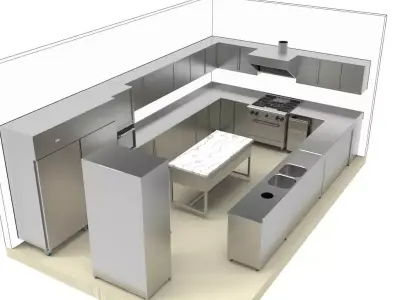 KITCHEN 66 3D model
