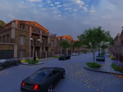 Villa compound Lumion with SketchUp 3D model