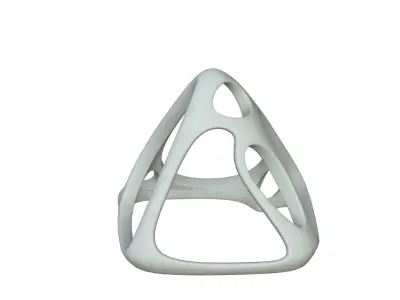 SciFi Cube Object No 58375 Low Poly Shape Low-poly 3D model