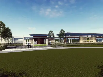 driving range golf 3D model