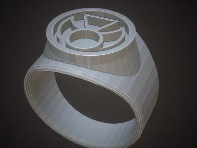 Lantern Corps Rings 3D print model