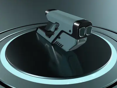Sci-fi Hand Gun 3D model purchase