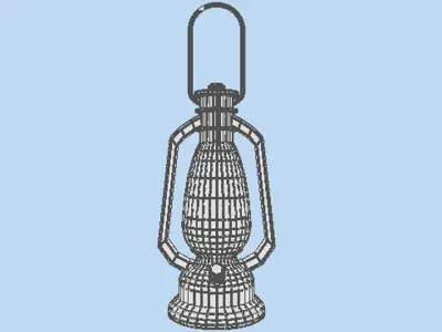 Lamp - Antique 3D model