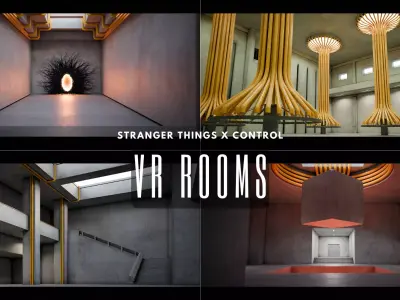 VR Room  Low-poly 3D model