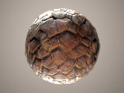 10 Materials Skin Dragon Seamless PBR Volume 1 Texture