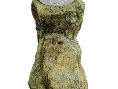Stone Drinking Fountain 3D model