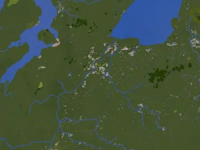 Derry Londonderry City of Ireland Low-poly 3D model