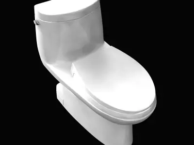 toto Carlyle II One-Piece Toilet  GPF Elongated Bowl 3D model
