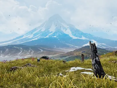 Epic Mountains Pack - Unity 2017 Project - BUILT-IN version Low-poly 3D model