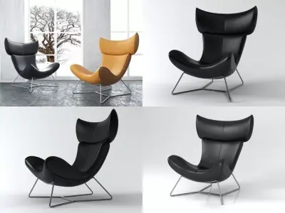 Imola modern lounge chair 3D model