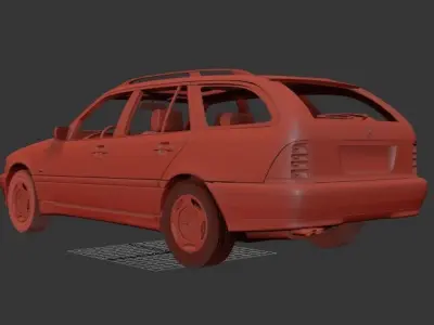 Mercedes Benz C class Mk1 S202 estate 1997 3D print model