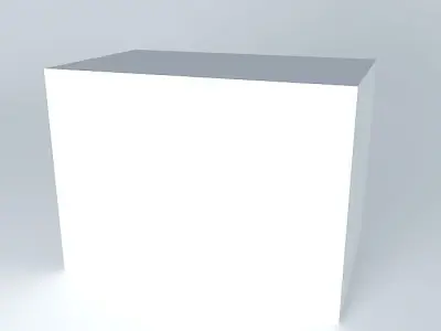 Low box with light Free 3D model