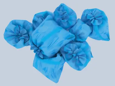 Textured Garbage Bags 1 3D model