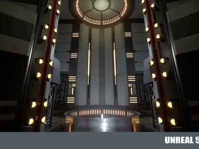 Naboo Theed Core Low-poly 3D model