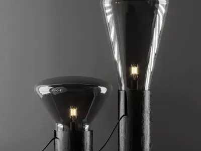 Muffin Tall Floor Lamp by Dan Yeffet 3D model