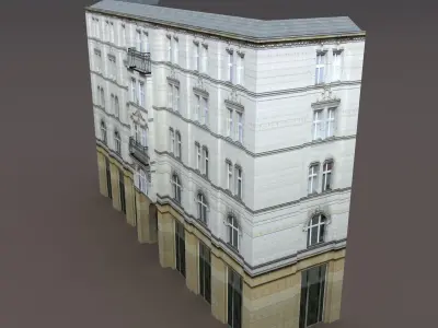 Aparment House 94 Low Poly 3d Model Low-poly 3D model
