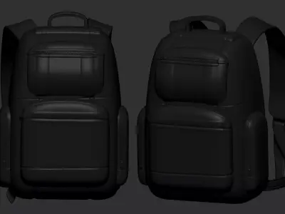 backpack high poly sculpt 3d printable ver 7 3D model 3D model 3D model