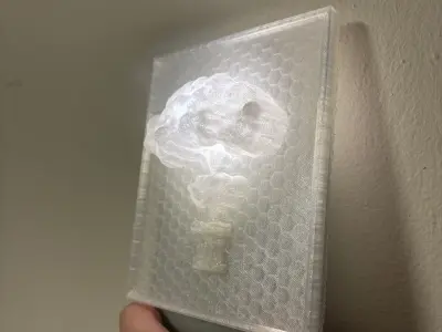 NUCLEAR MUSHROOM CLOUD WALL ART Free 3D print model