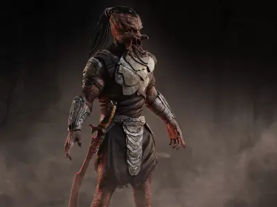 Predator Dek from Badlands Low-poly 3D model