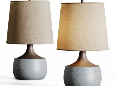 1489 Bingley Table Lamp by Westelm 3D model