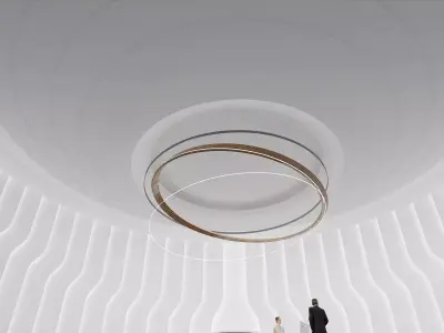 Futuristic Minimal Lobby 3D model