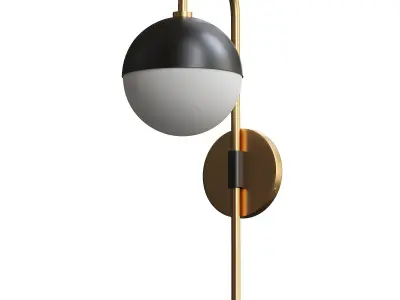  Mid-Century Globe Adjustable Swing Arm 3D model