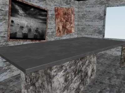 old beach house Low-poly 3D model