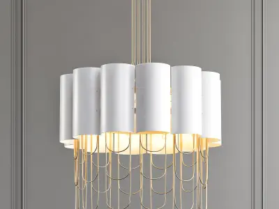 NIAGARA gold chandelier 3D model