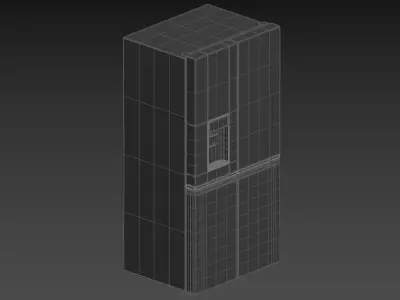 Whirlpool WQ70902TBX 592L French Door Fridge 3D model