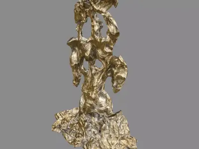 Capital - Garden - Rockery 03 3D model