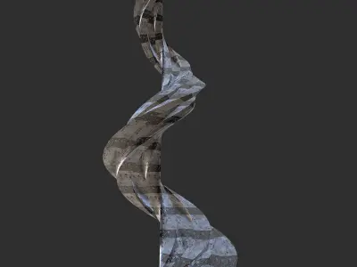 Sci fi Tower Post Apocalyptic 3D model