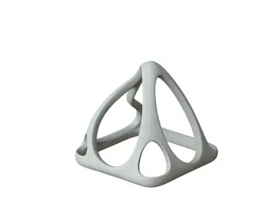 SciFi Cube Object No 57792 Low Poly Shape Low-poly 3D model