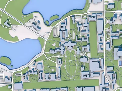 Basilica of the Sacred Heart United States 3D model