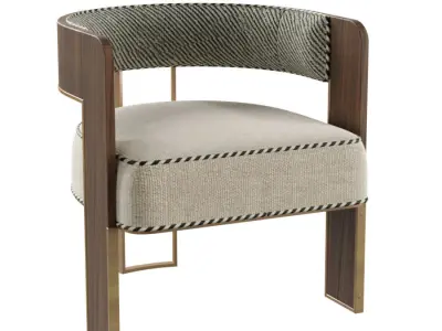 Caracole - Streamline Armchair- Henry Coffe table 3D model