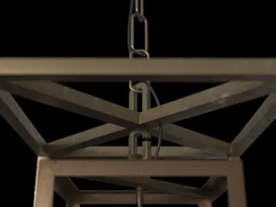 Troy Morgan Four Lights Lantern Pendant 3D model