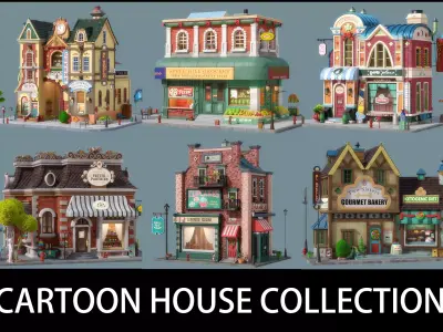 Cartoon House Pack 02
