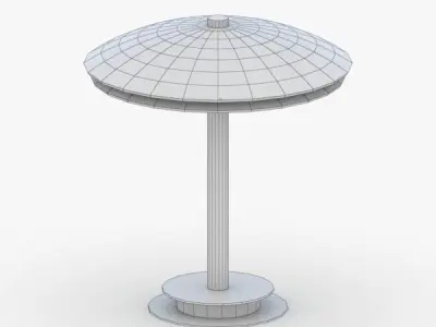 1389 - Table Lamp Low-poly 3D model