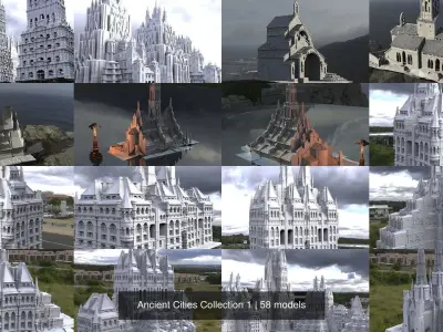 Ancient Cities Collection 1 3D Model Pack