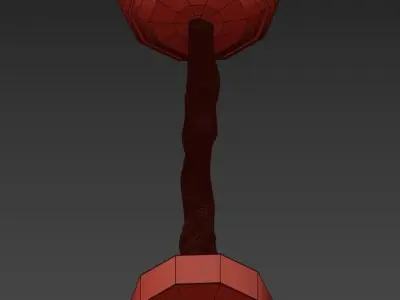 Glendale light chandelier in gold 3D model