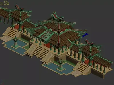 Xiqiao City Palace - Main Hall 3D model