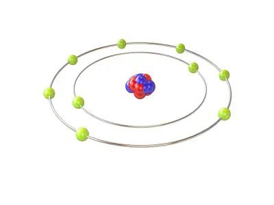 Fluorine Chemical Element v1 003 Low-poly 3D model