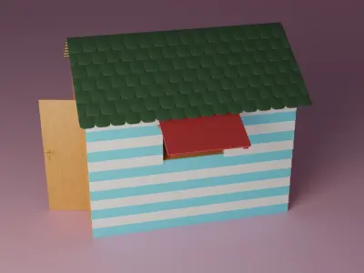 A Street Shop 3D model